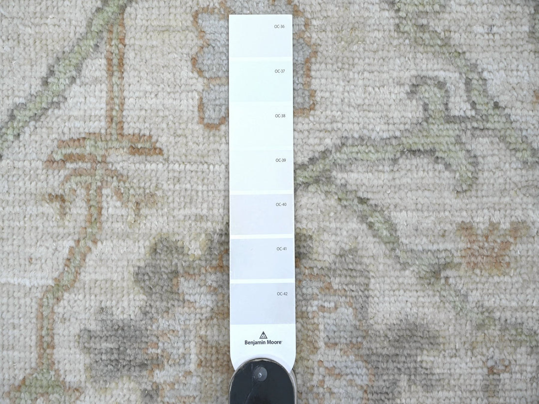 3'0" x 6'1" New Hand Knotted Grey Wool Rectangle Oriental Rug - MOA10221561