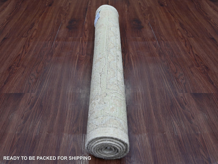 3'0" x 6'1" New Hand Knotted Grey Wool Rectangle Oriental Rug - MOA10221561