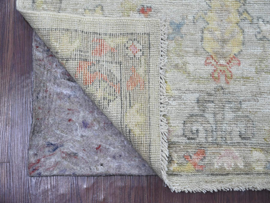 3'0" x 4'11" New Hand Knotted Grey Wool Rectangle Oriental Rug - MOA10221562