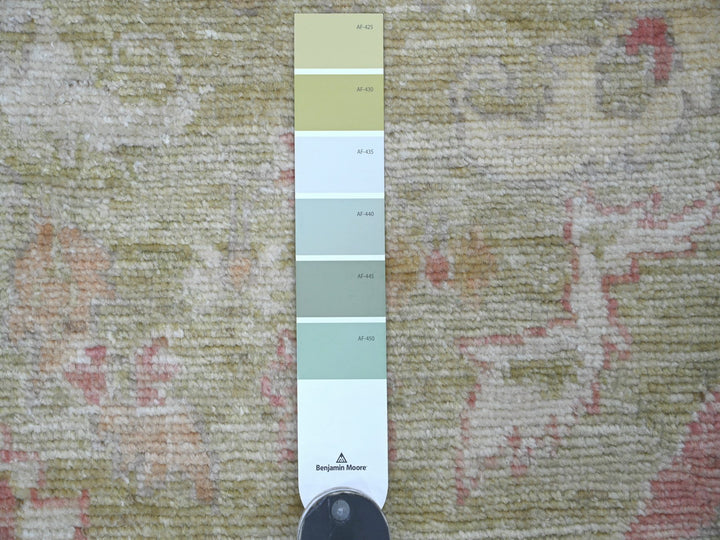 3'0" x 5'1" New Hand Knotted Green Wool Rectangle Oriental Rug - MOA10221563