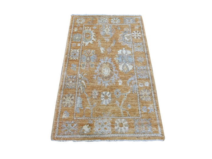 3'2" x 5'1" New Hand Knotted Brown Wool Rectangle Oriental Rug - MOA10221566