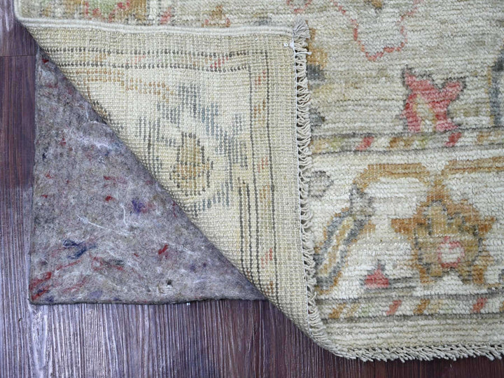 2'8" x 5'11" New Hand Knotted Grey Wool Runner Oriental Rug - MOA10221567