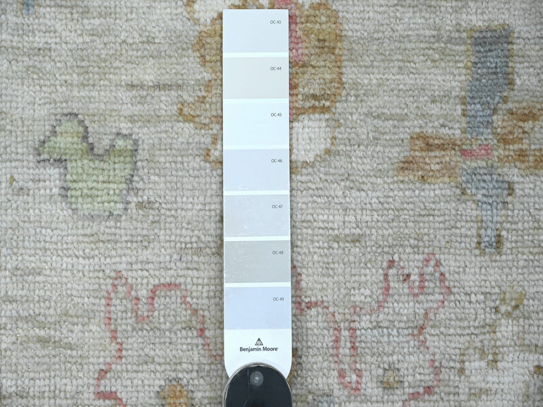 2'8" x 5'11" New Hand Knotted Grey Wool Runner Oriental Rug - MOA10221567