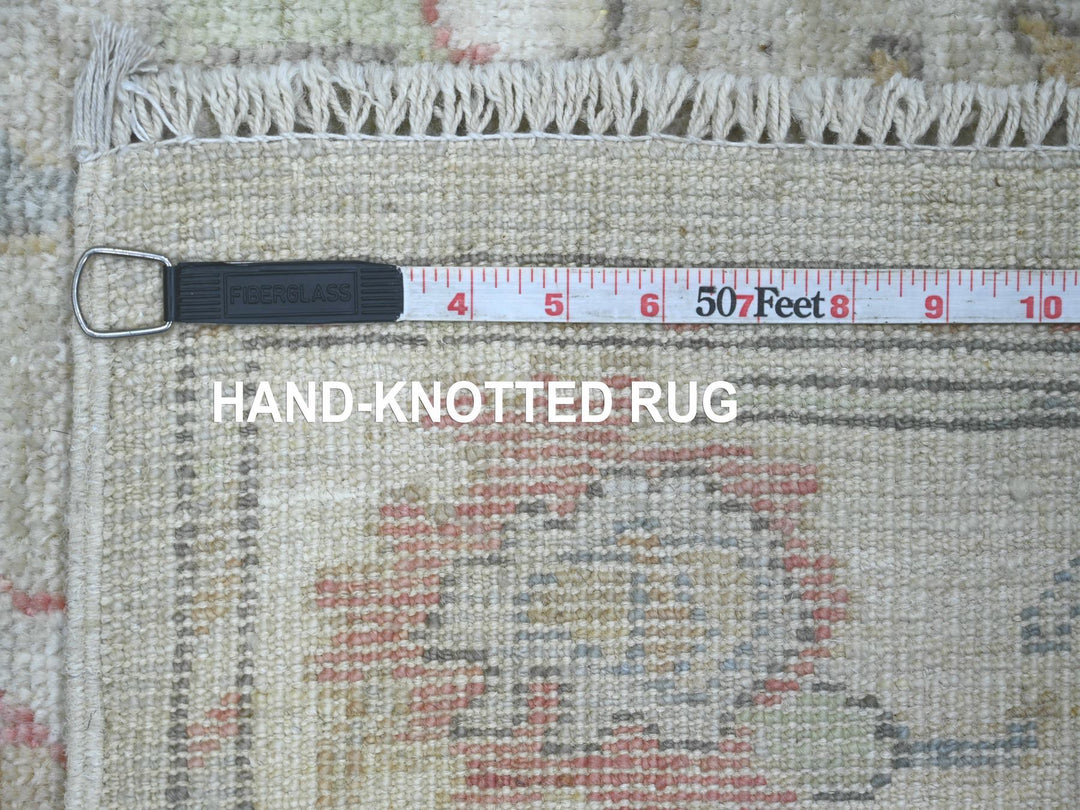 2'8" x 5'11" New Hand Knotted Grey Wool Runner Oriental Rug - MOA10221567