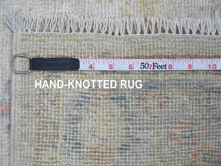 2'10" x 11'5" New Hand Knotted Grey Wool Runner Oriental Rug - MOA10221570