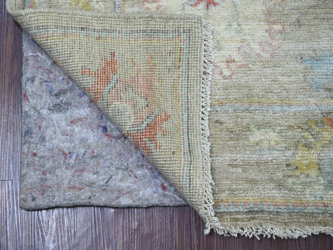 2'9" x 7'10" New Hand Knotted Grey Wool Runner Oriental Rug - MOA10221571