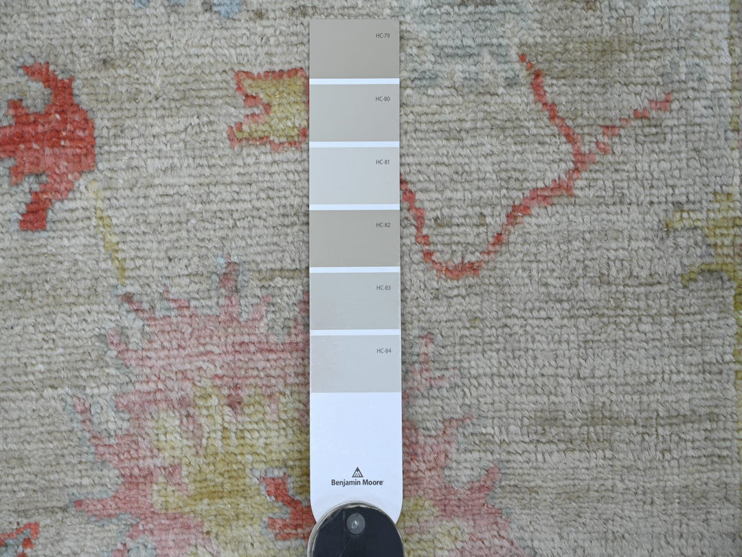 2'9" x 7'10" New Hand Knotted Grey Wool Runner Oriental Rug - MOA10221571