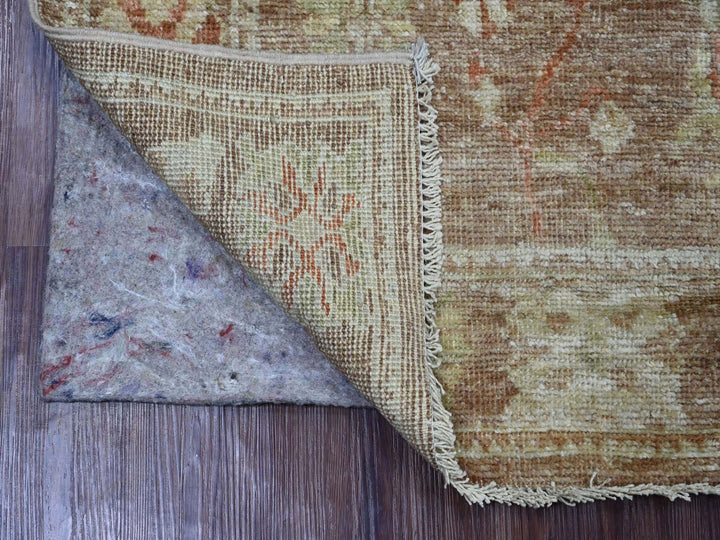 2'10" x 5'11" New Hand Knotted Brown Wool Runner Oriental Rug - MOA10221572