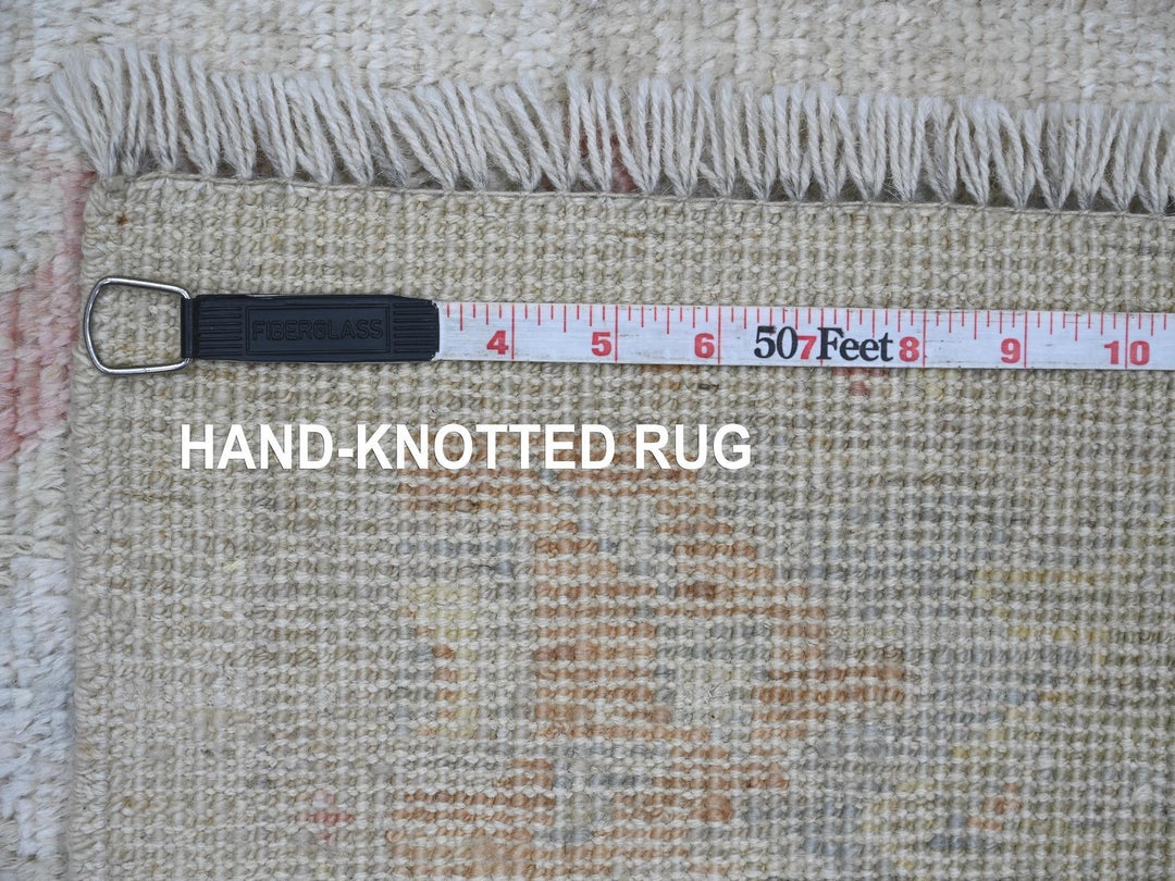 2'10" x 6'0" New Hand Knotted Grey Wool Runner Oriental Rug - MOA10221573