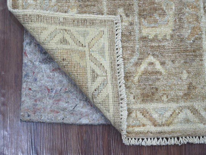 2'1" x 3'1" New Hand Knotted Brown Wool Rectangle Oriental Rug - MOA10221575