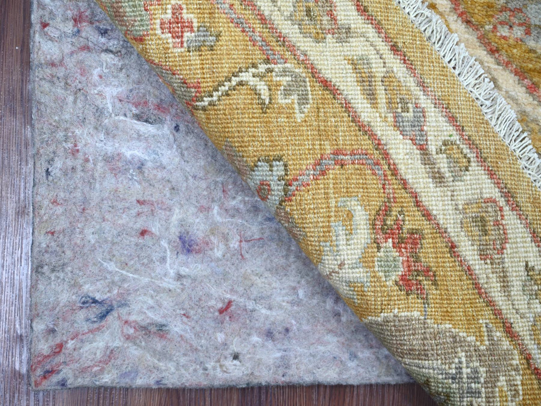 7'11" x 8'2" New Hand Knotted Brown Wool Round Oriental Rug - MOA10221576