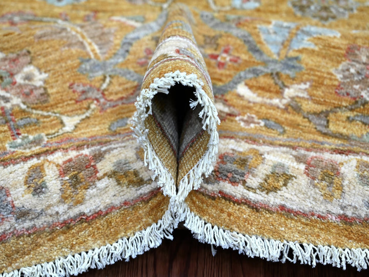 7'11" x 8'2" New Hand Knotted Brown Wool Round Oriental Rug - MOA10221576