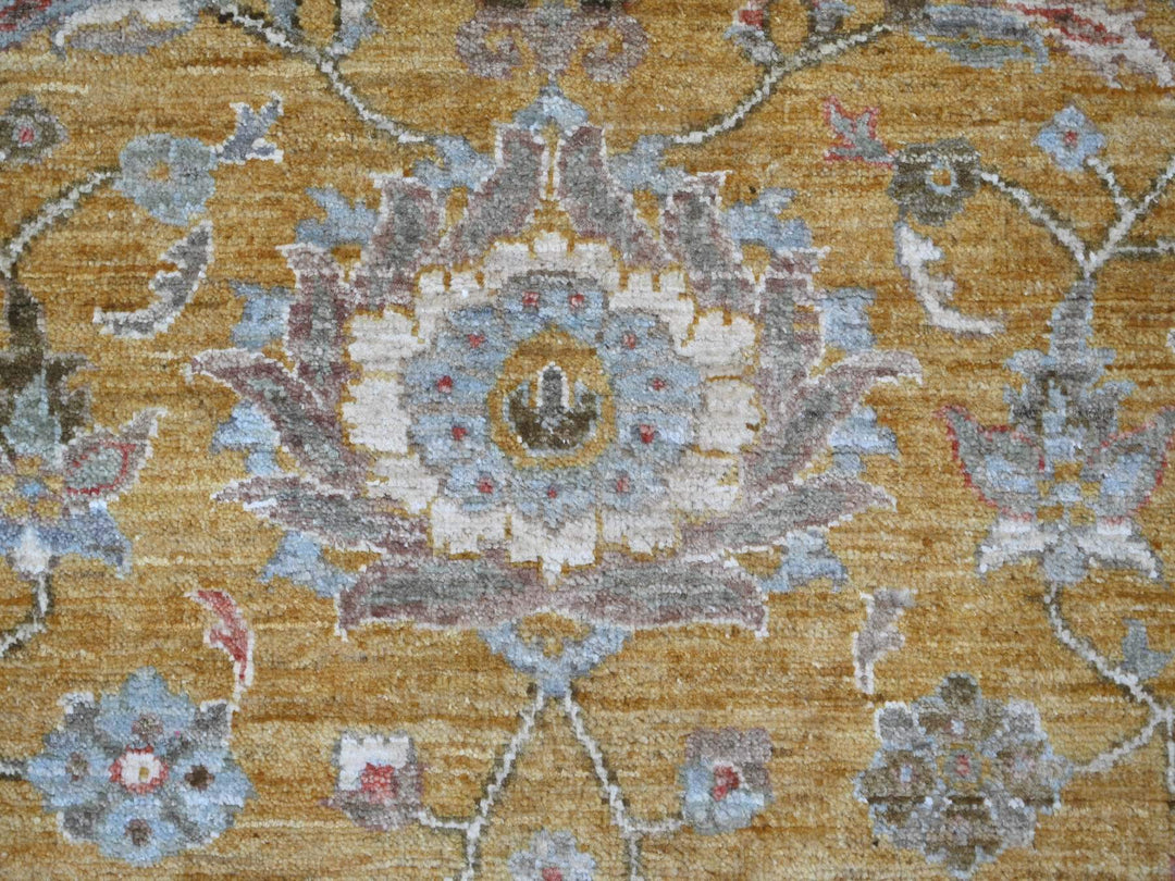 7'11" x 8'2" New Hand Knotted Brown Wool Round Oriental Rug - MOA10221576