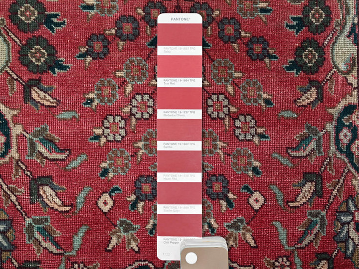 2'7" x 12'5" Vintage Hand Knotted Red Wool Runner Oriental Rug - MOA1022157
