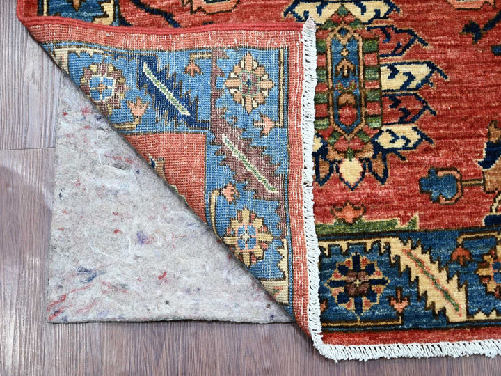3'0" x 15'5" New Hand Knotted Red Wool Runner Oriental Rug - MOA10221580