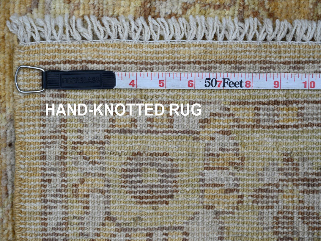 2'9" x 6'2" New Hand Knotted Brown Wool Runner Oriental Rug - MOA10221583