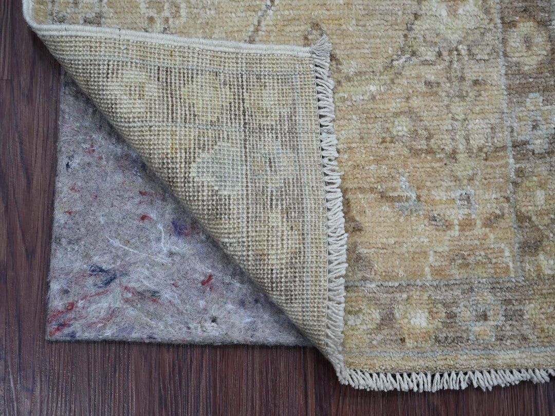 1'10" x 2'11" New Hand Knotted Brown Wool Rectangle Oriental Rug - MOA10221590