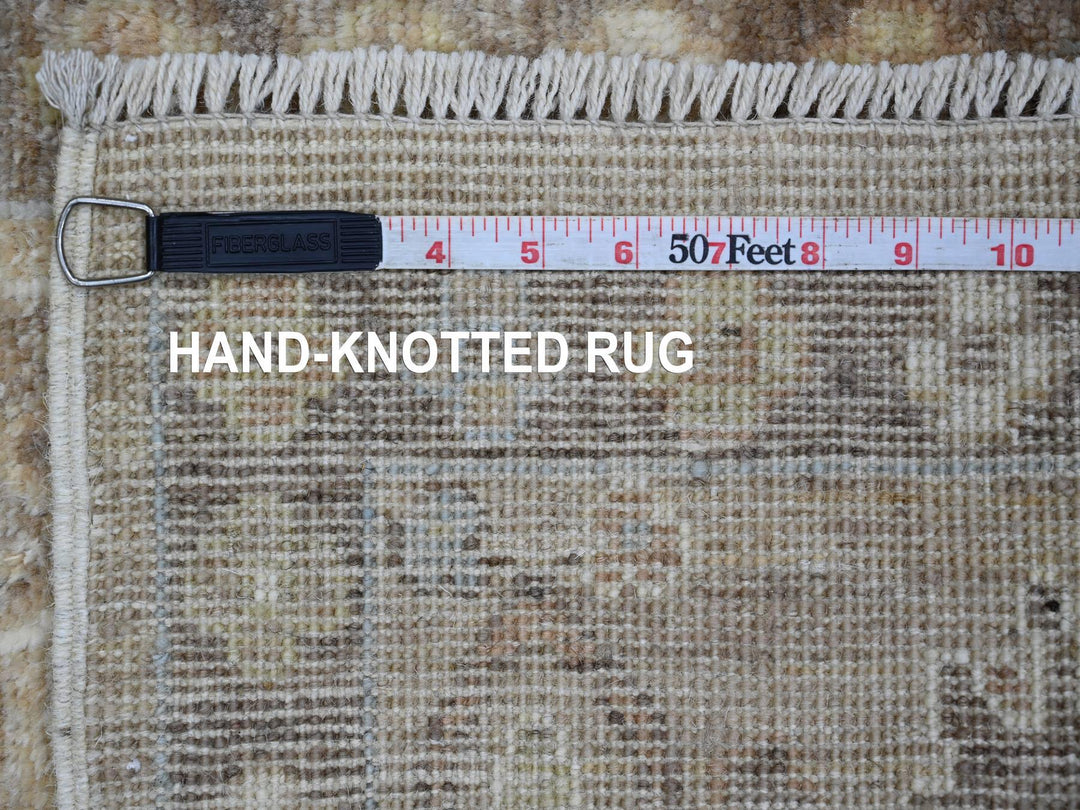 1'10" x 2'11" New Hand Knotted Brown Wool Rectangle Oriental Rug - MOA10221590