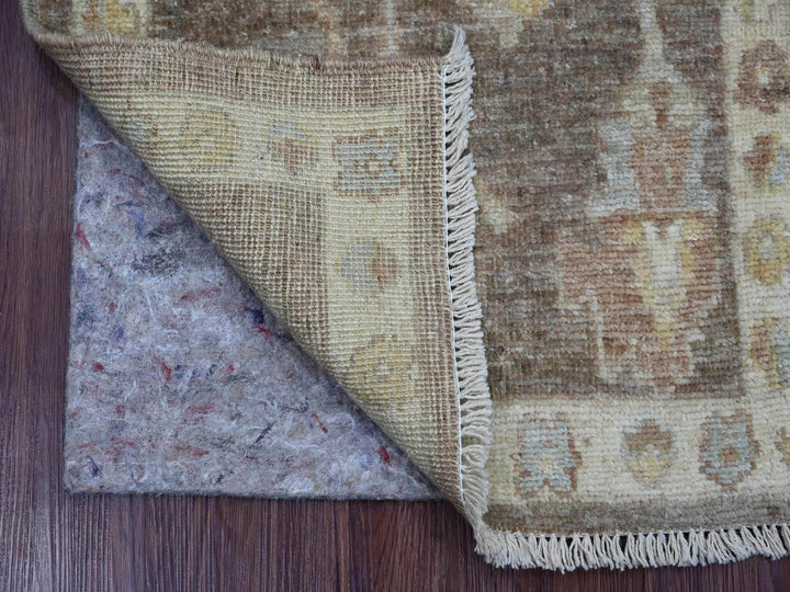 2'0" x 3'0" New Hand Knotted Brown Wool Rectangle Oriental Rug - MOA10221591