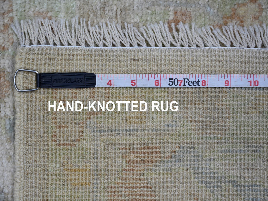 2'1" x 2'11" New Hand Knotted Grey Wool Rectangle Oriental Rug - MOA10221592