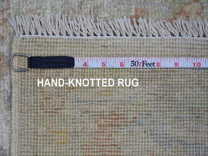 2'1" x 2'11" New Hand Knotted Grey Wool Rectangle Oriental Rug - MOA10221592