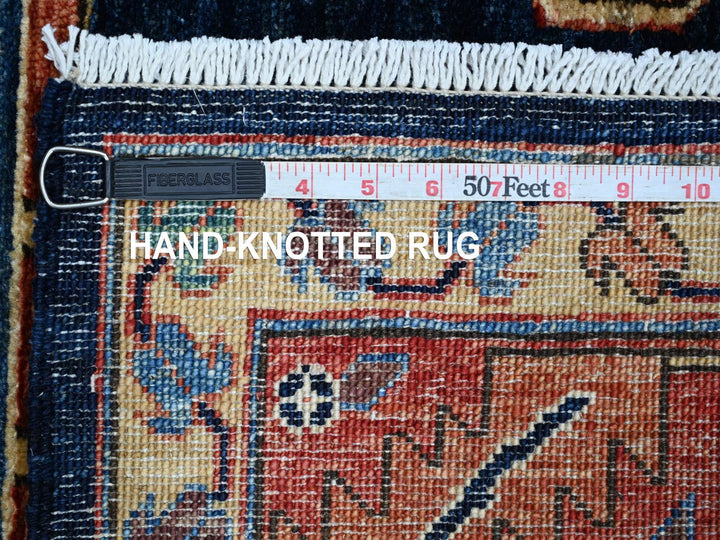 4'3" x 6'3" New Hand Knotted Blue Wool Rectangle Oriental Rug - MOA10221601