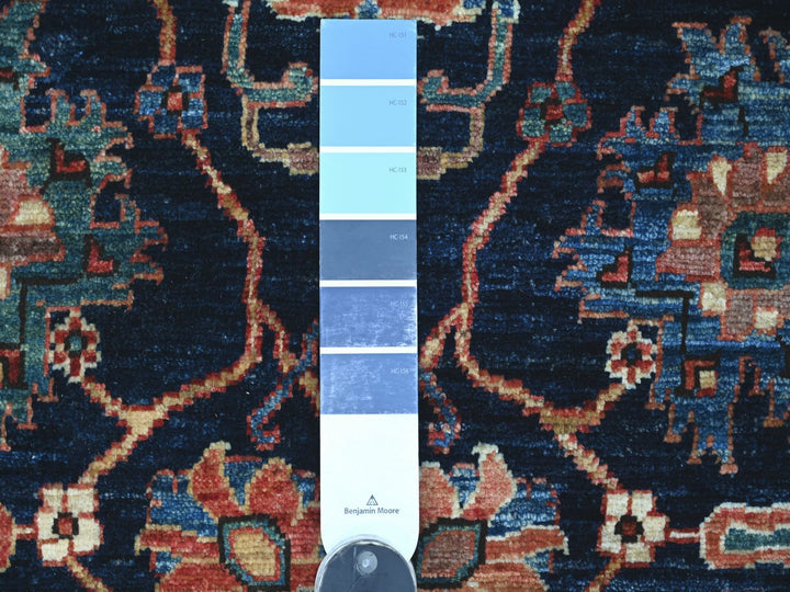 4'9" x 6'11" New Hand Knotted Blue Wool Rectangle Oriental Rug - MOA10221602