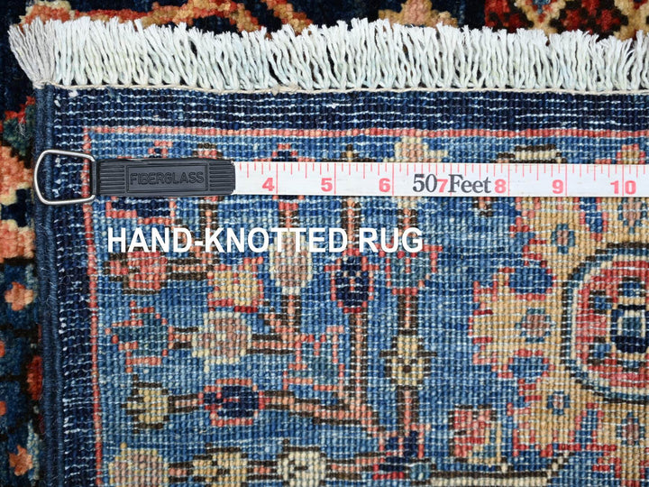 4'9" x 6'11" New Hand Knotted Blue Wool Rectangle Oriental Rug - MOA10221602