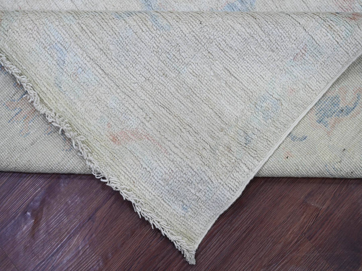 7'8" x 9'7" New Hand Knotted Grey Wool Rectangle Oriental Rug - MOA10221606