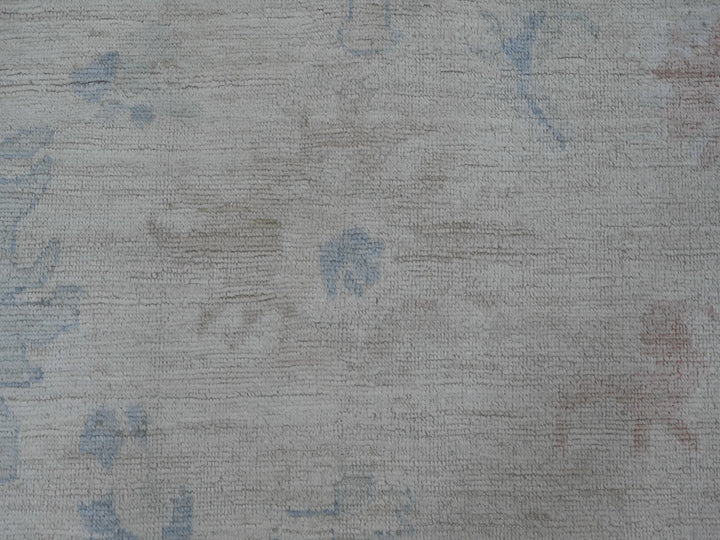 7'8" x 9'7" New Hand Knotted Grey Wool Rectangle Oriental Rug - MOA10221606