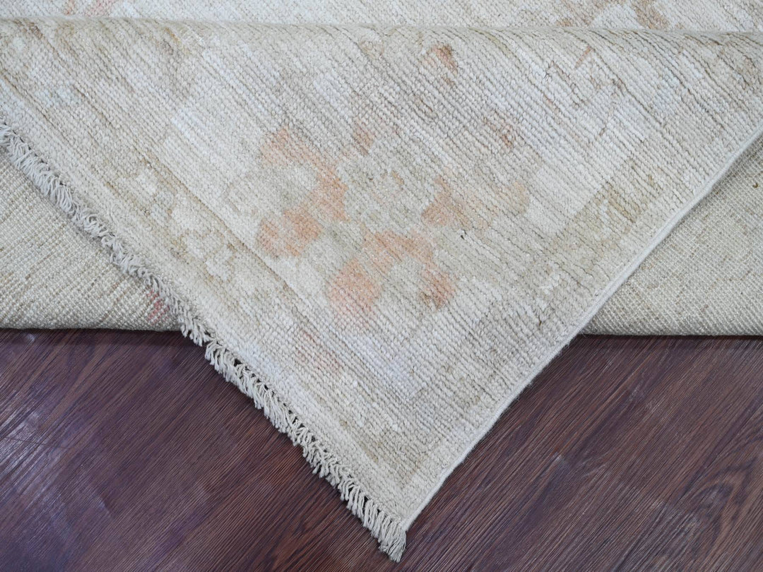 8'0" x 9'10" New Hand Knotted Grey Wool Rectangle Oriental Rug - MOA10221609