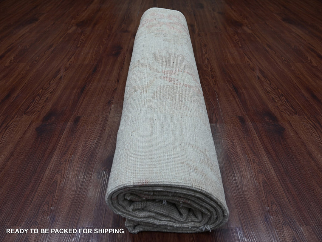 8'0" x 9'10" New Hand Knotted Grey Wool Rectangle Oriental Rug - MOA10221609