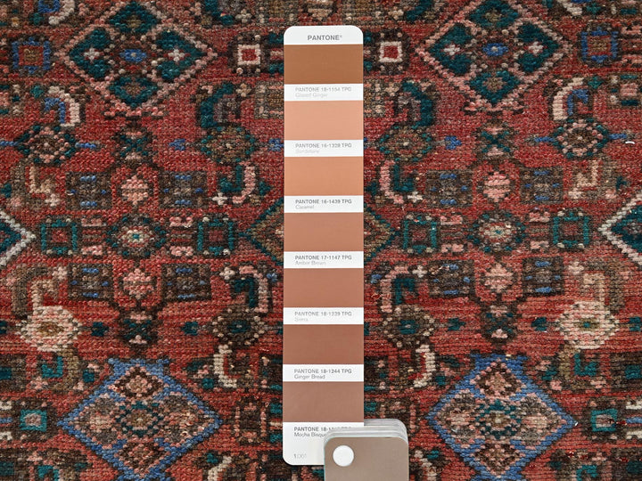 2'7" x 9'2" Vintage Hand Knotted Red Wool Runner Oriental Rug - MOA1022160