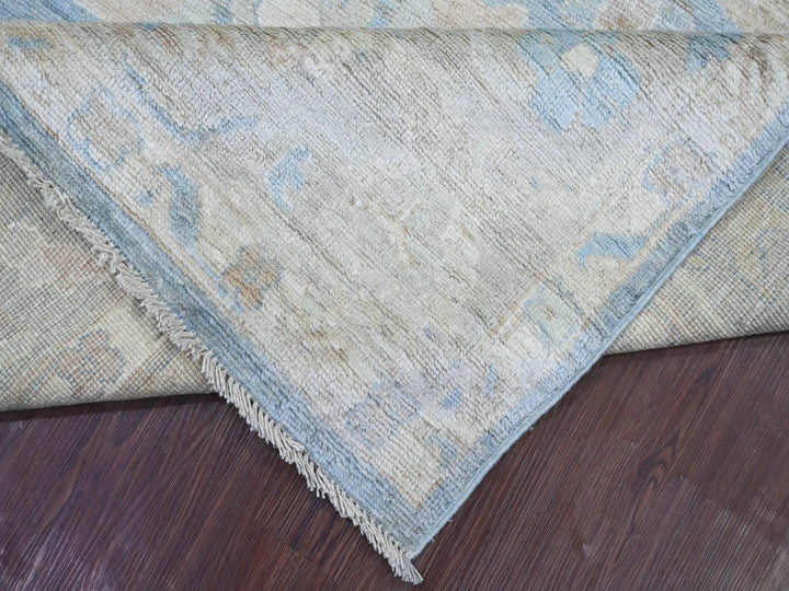 7'6" x 9'7" New Hand Knotted Grey Wool Rectangle Oriental Rug - MOA10221613