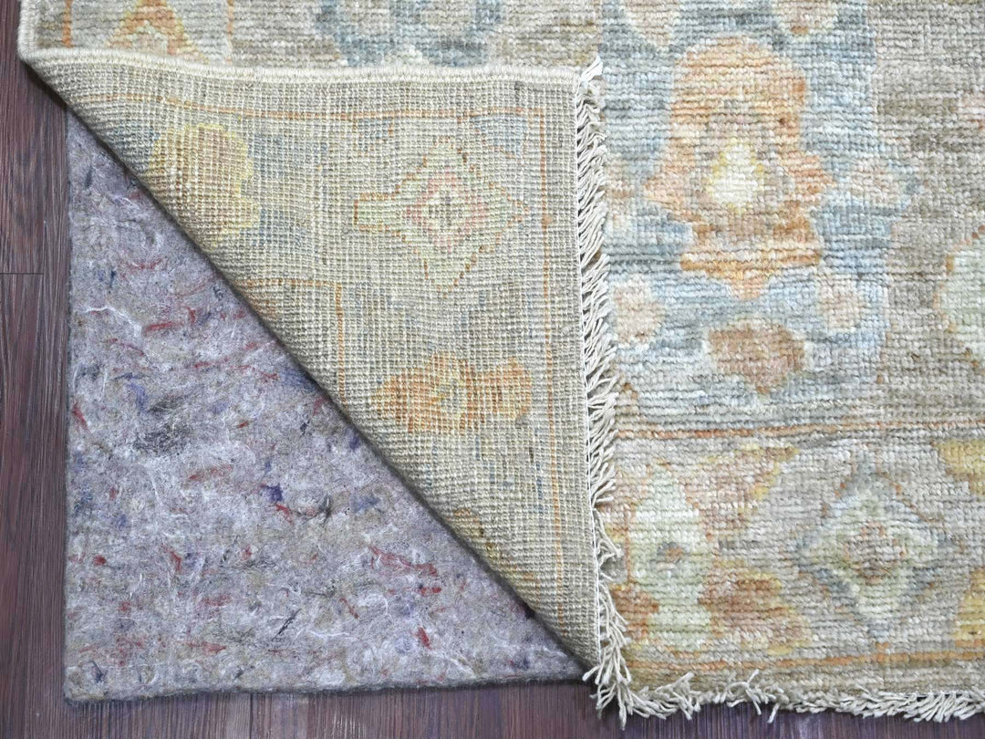 8'4" x 10'4" New Hand Knotted Grey Wool Rectangle Oriental Rug - MOA10221615