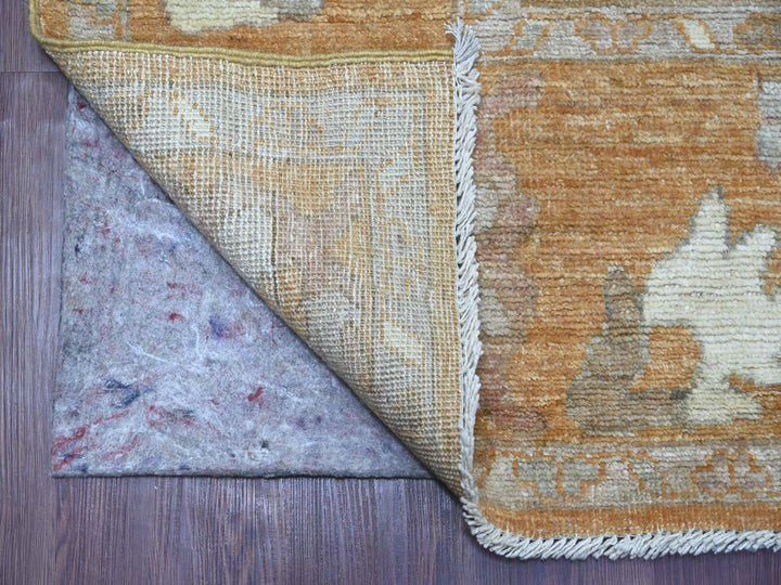 7'10" x 9'8" New Hand Knotted Brown Wool Rectangle Oriental Rug - MOA10221617