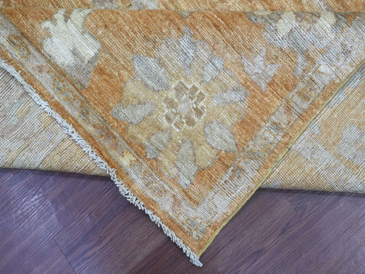 7'10" x 9'8" New Hand Knotted Brown Wool Rectangle Oriental Rug - MOA10221617