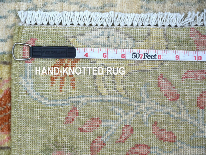 3'0" x 5'0" New Hand Knotted Green Wool Rectangle Oriental Rug - MOA10221629