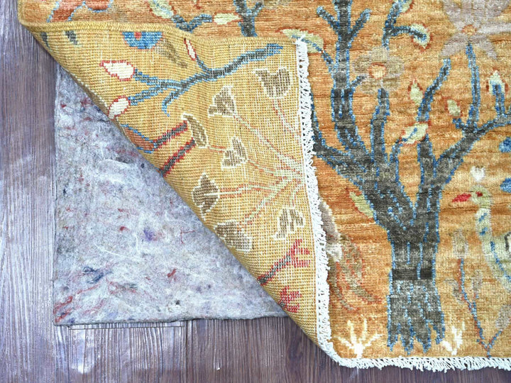 3'1" x 4'11" New Hand Knotted Brown Wool Rectangle Oriental Rug - MOA10221633