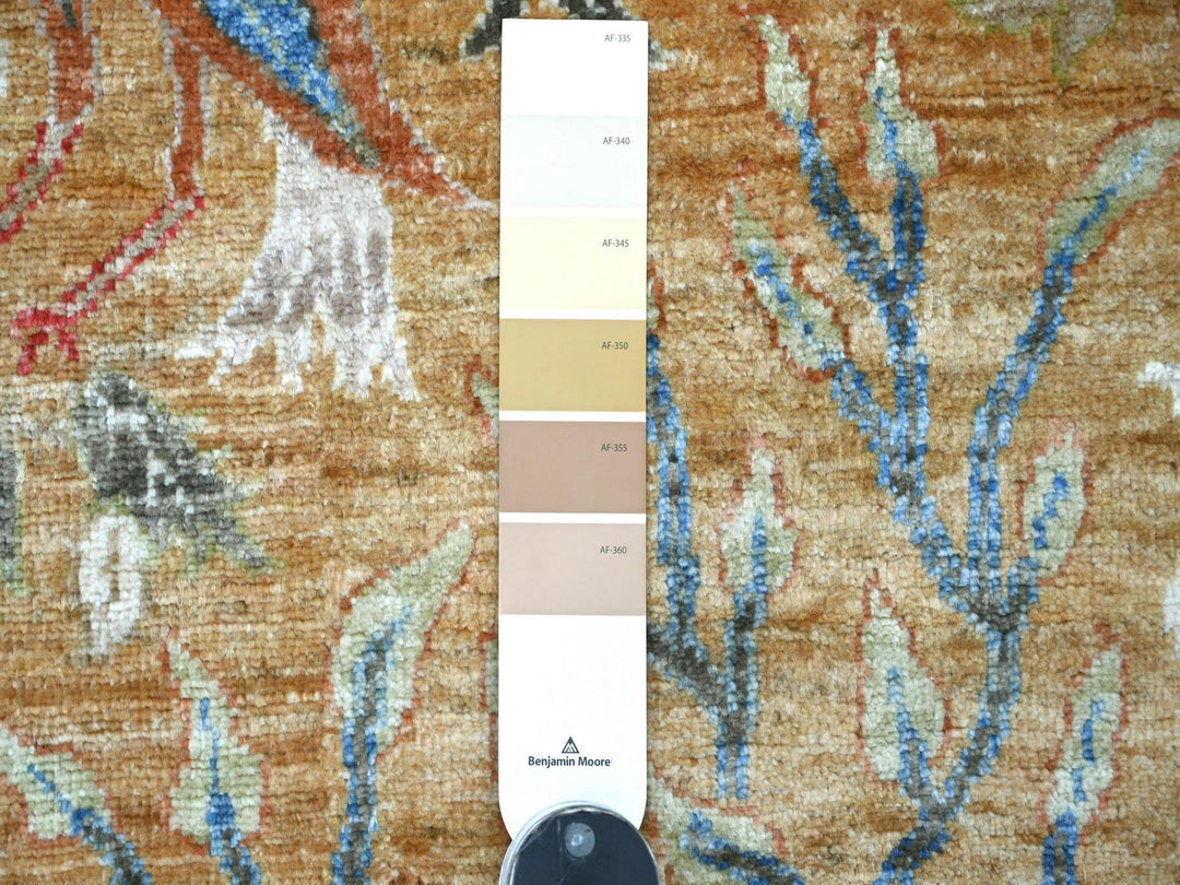 3'1" x 4'11" New Hand Knotted Brown Wool Rectangle Oriental Rug - MOA10221633