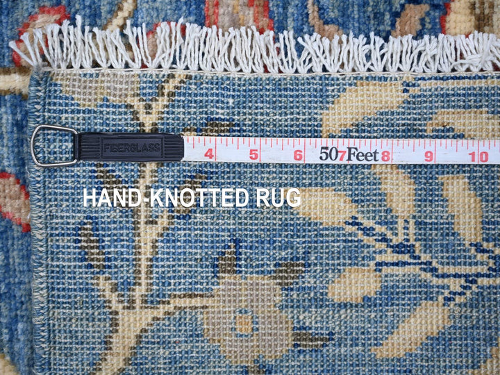 2'8" x 7'10" New Hand Knotted Blue Wool Runner Oriental Rug - MOA10221637