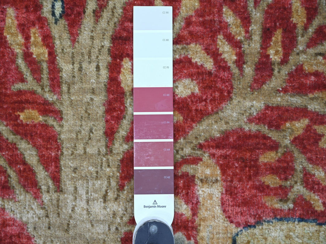 2'6" x 8'1" New Hand Knotted Red Wool Runner Oriental Rug - MOA10221652