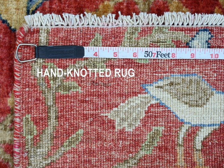 2'6" x 8'1" New Hand Knotted Red Wool Runner Oriental Rug - MOA10221652