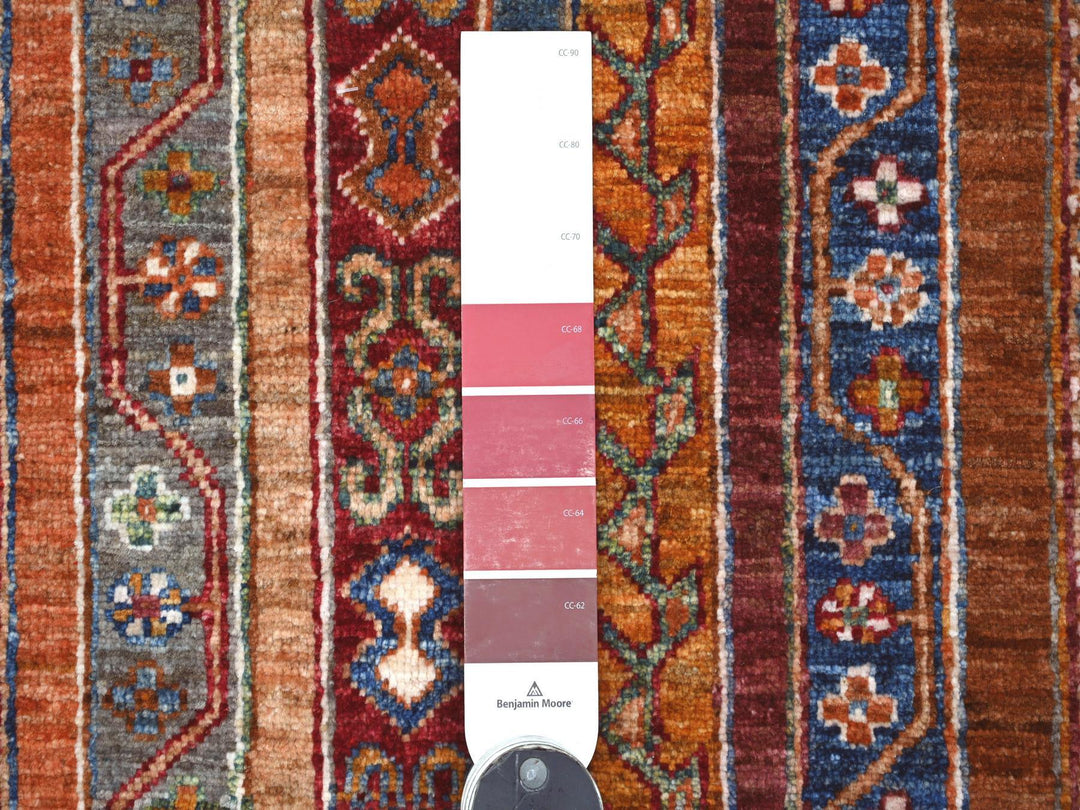 2'8" x 8'5" New Hand Knotted Red Wool Runner Oriental Rug - MOA10221665