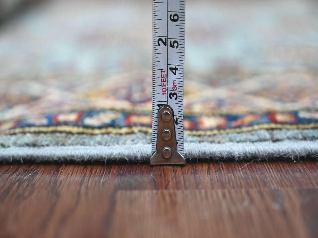 2'7" x 3'10" New Hand Knotted Grey Wool Rectangle Oriental Rug - MOA10221669
