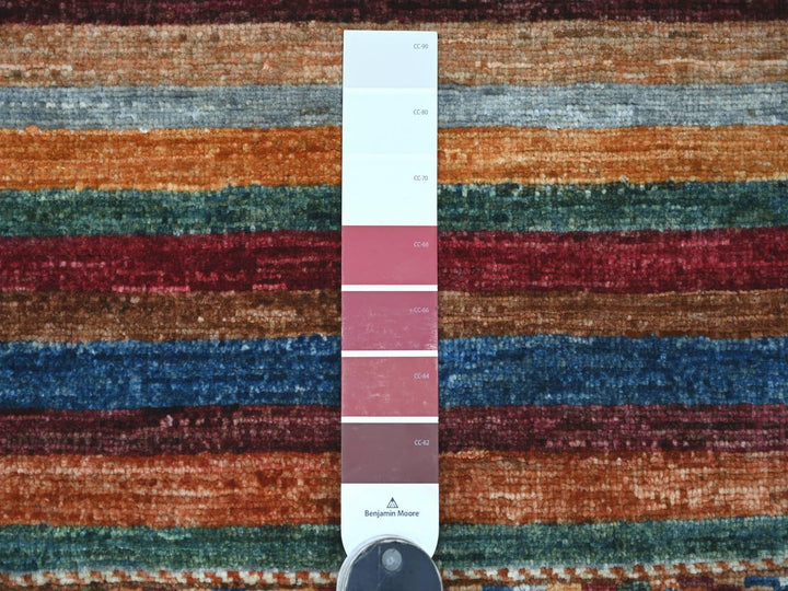 2'9" x 8'9" New Hand Knotted Multicolored Wool Runner Oriental Rug - MOA10221672