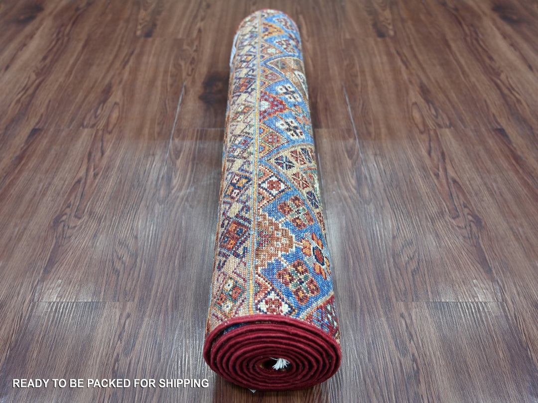 2'9" x 8'9" New Hand Knotted Multicolored Wool Runner Oriental Rug - MOA10221672
