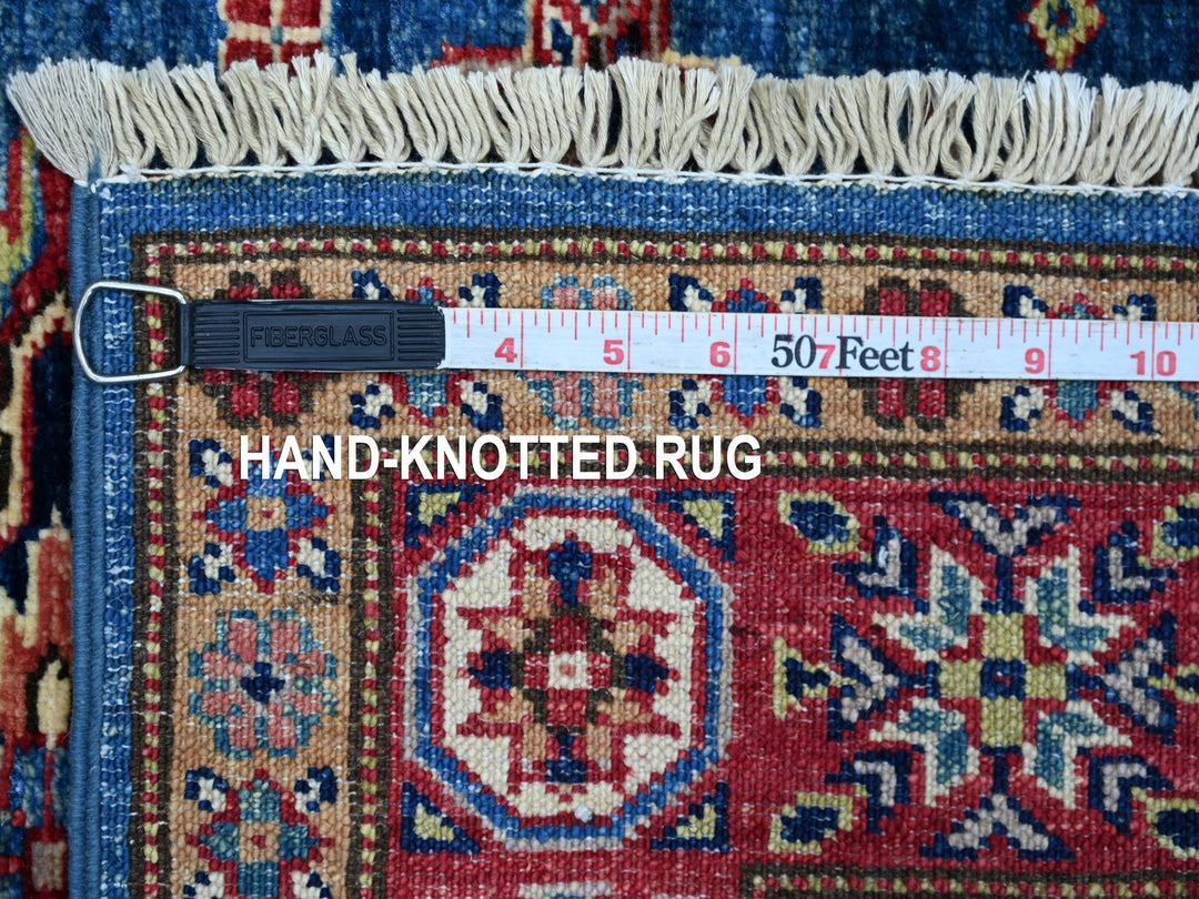 2'10" x 3'11" New Hand Knotted Blue Wool Rectangle Oriental Rug - MOA10221675