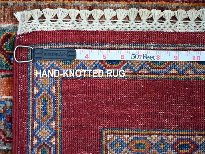 2'9" x 8'5" New Hand Knotted Red Wool Runner Oriental Rug - MOA10221678
