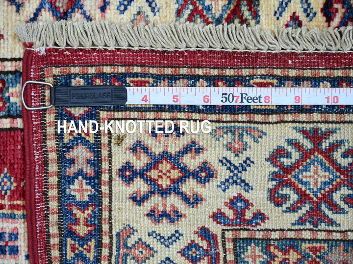 2'6" x 8'3" New Hand Knotted Red Wool Runner Oriental Rug - MOA10221681